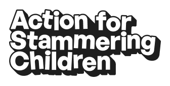 The logo for Action for Stammering Children, featuring the organisation's name in bold letters.