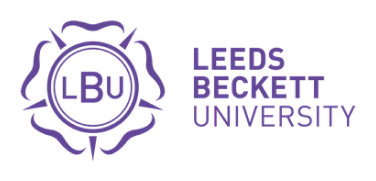 The logo for Leeds Beckett University, featuring the acronym "LBU" within a flower emblem, with the full name written beside it.