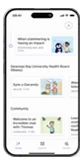 Practical content on a phone in the SuperPenguin app