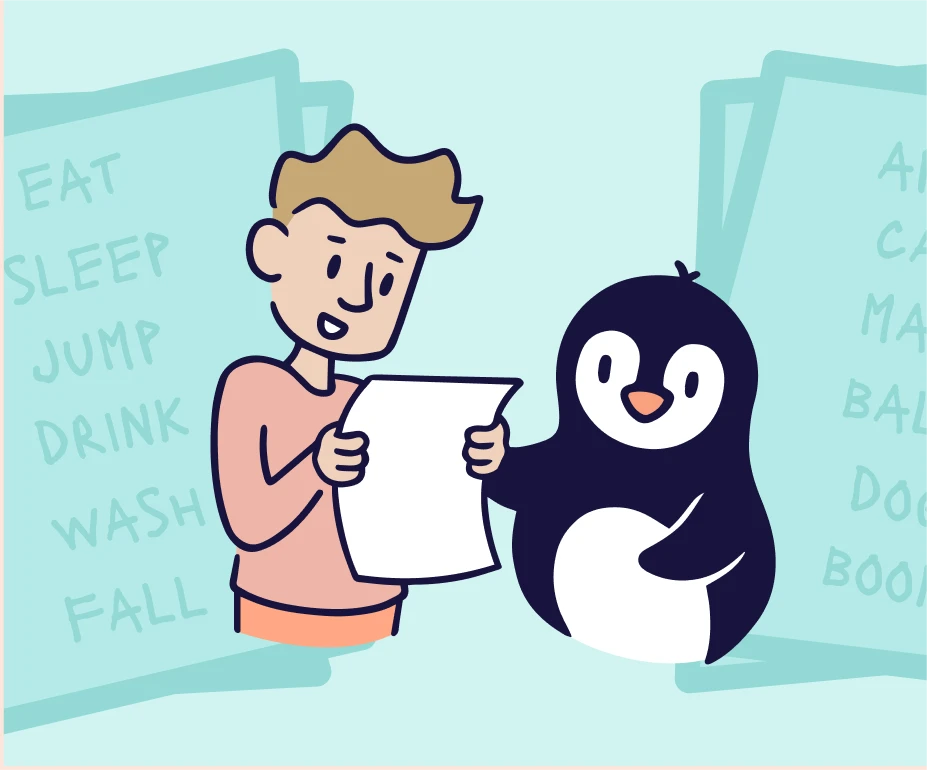 An animation about language in everyday activities