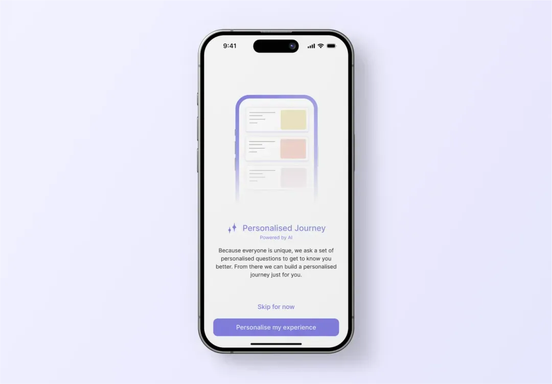 A personalised journey in the SuperPenguin app