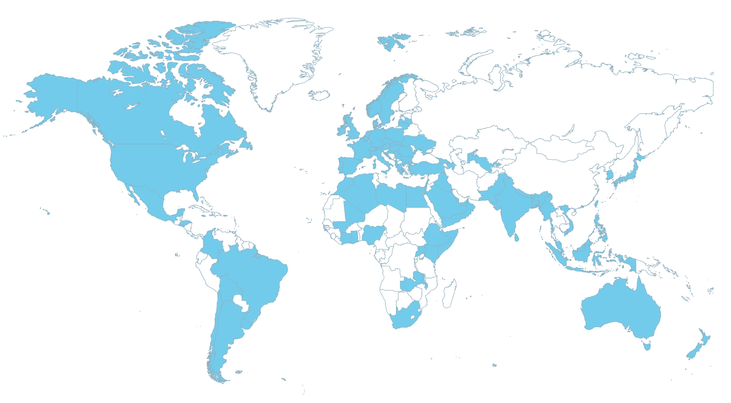 Countries where Penguin was downloaded